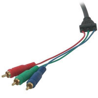 Cablestogo 25ft Ultima? HD15 to RCA HDTV Component Video Breakout Cable (29643)